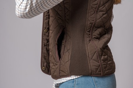 NUOVO GILET KIMBERLY MARRONE