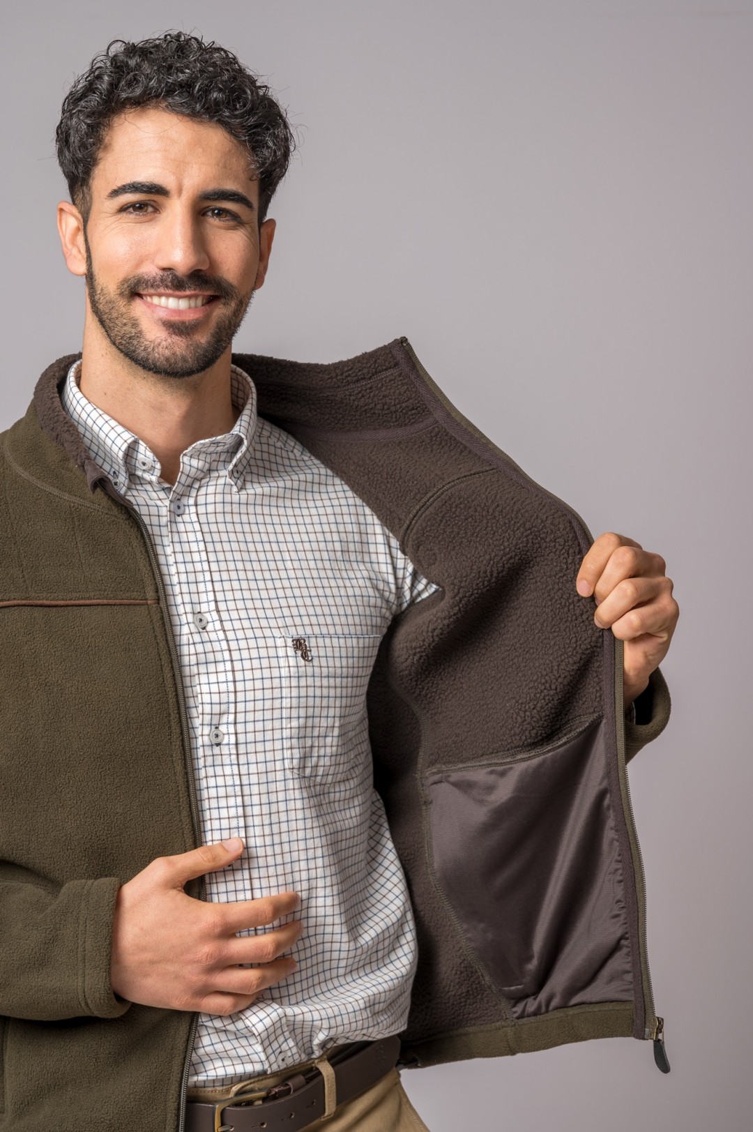 VESTE POLAIRE ORLEANS CAMEL OLIVE