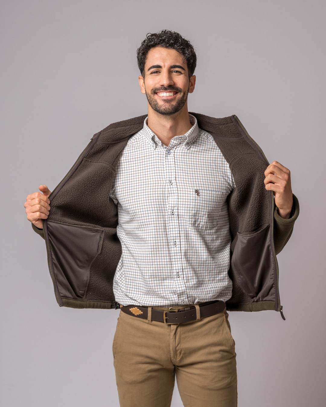 VESTE POLAIRE ORLEANS CAMEL OLIVE