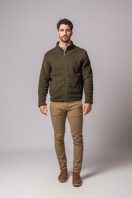 VESTE POLAIRE ORLEANS CAMEL OLIVE