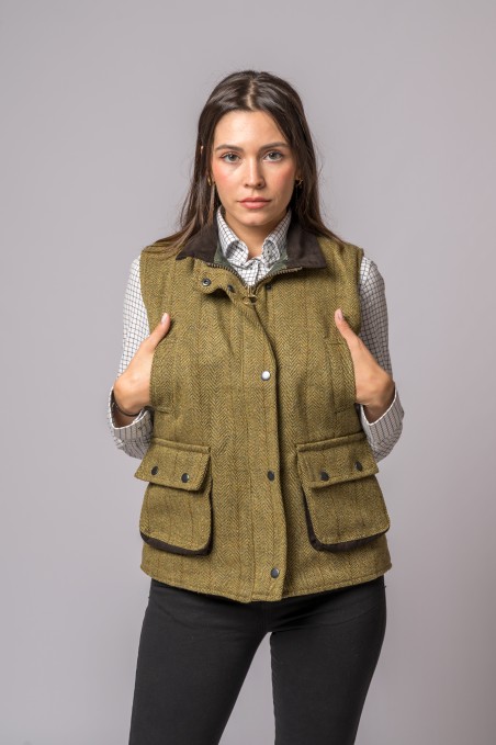 COLETE DE TWEED SÁLVIA CLARO