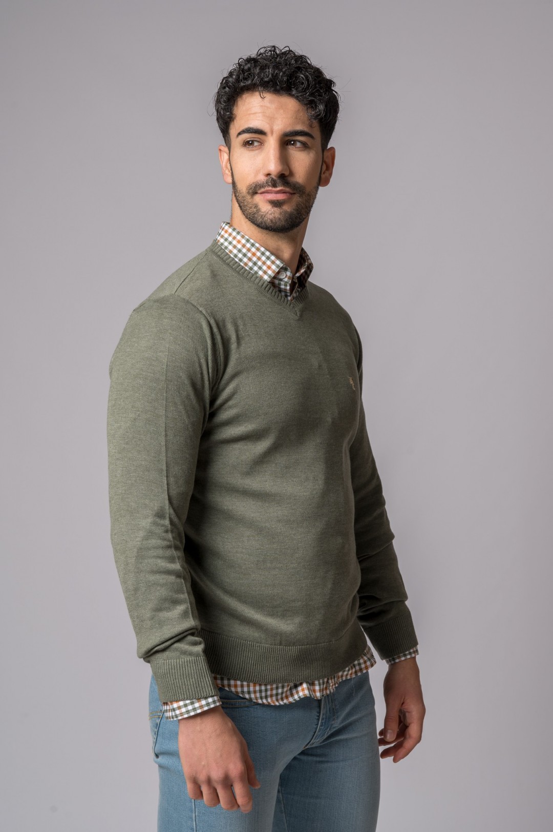 JERSEY PICO VERDE DESLAVADO