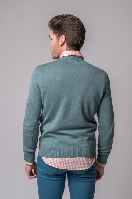 JERSEY PICO AZUL DESLAVADO