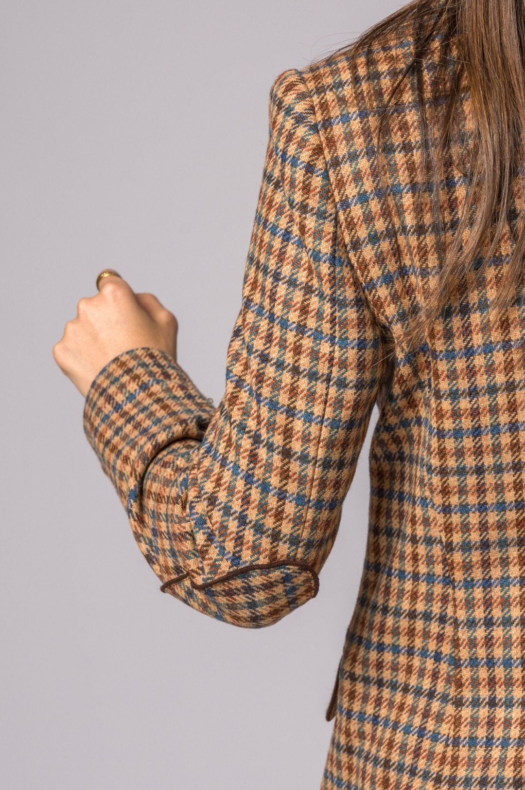 VESTE EN LAINE PIED-DE-POULE