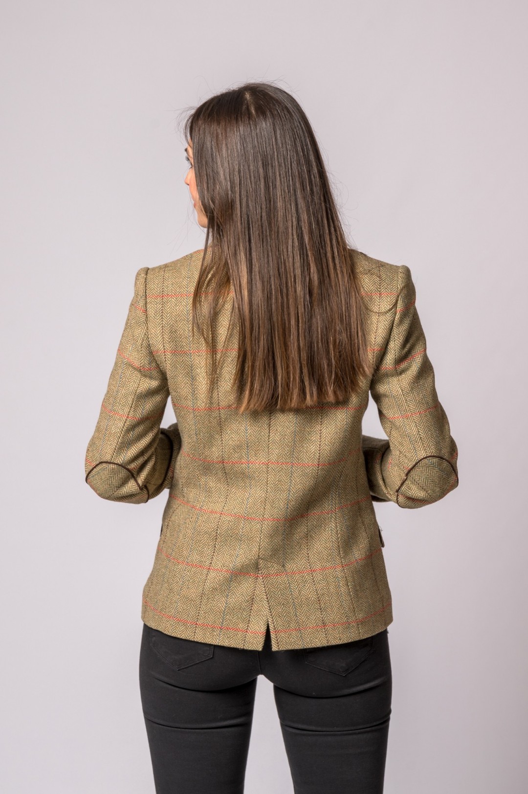 VESTE EN LAINE À CHEVRONS À RAYURES ROSES ET...