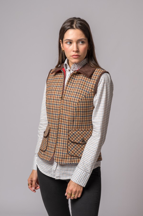 HOUNDFOOT WOOL VEST 2