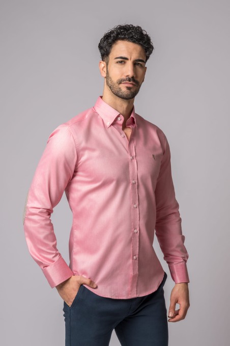 CAMICIA ROSA CON GOMITI