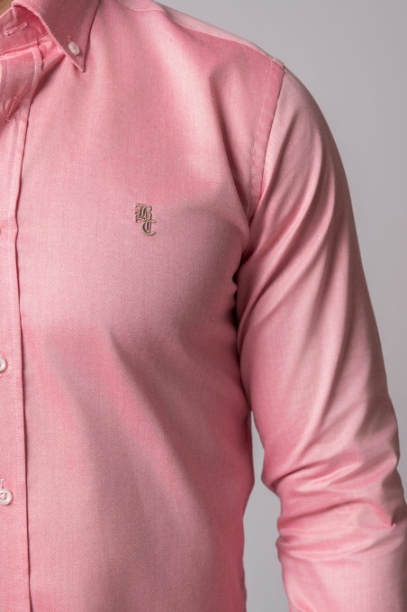 PINK ELBOW PATCH SHIRT