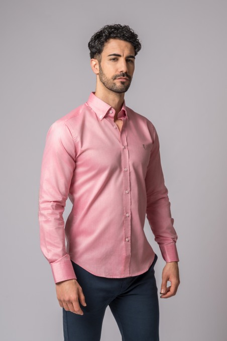PINK ELBOW PATCH SHIRT