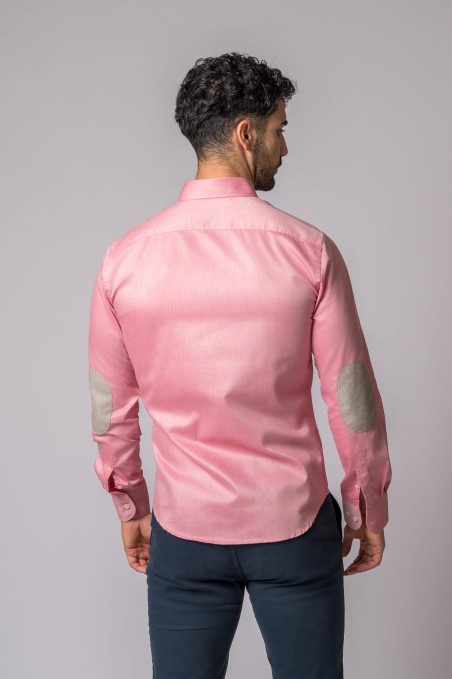 PINK ELBOW PATCH SHIRT