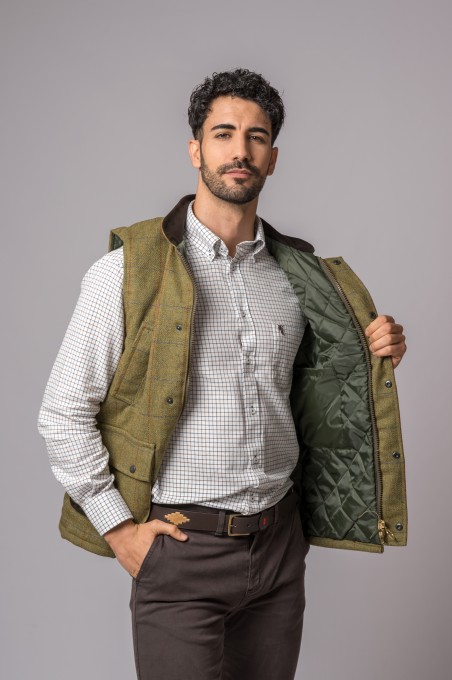 COLETE DE TWEED VERDE FLORESTA