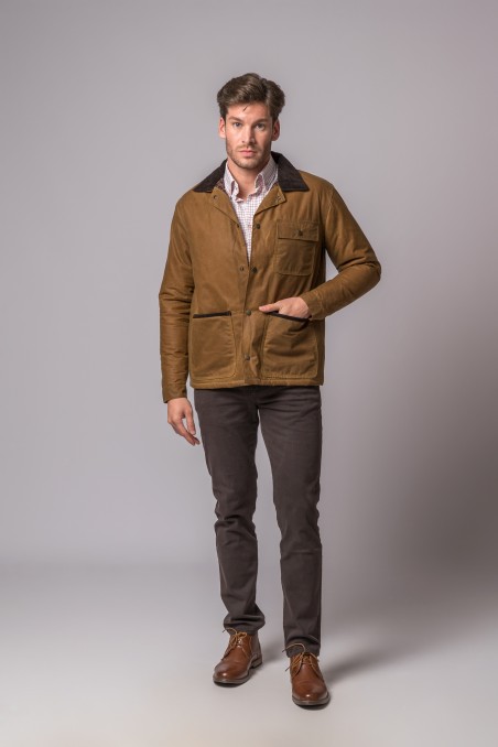 CHAQUETA ENCERADA PATRICK CAMEL