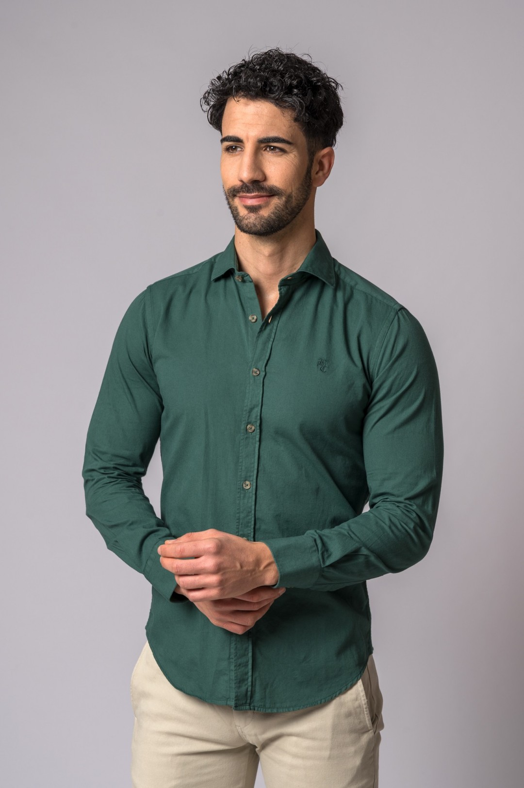 CAMISA VERDE GARRAFA