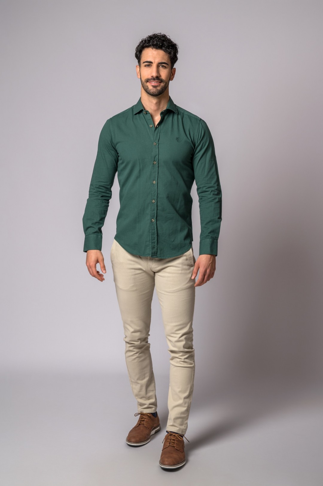 CAMISA VERDE GARRAFA