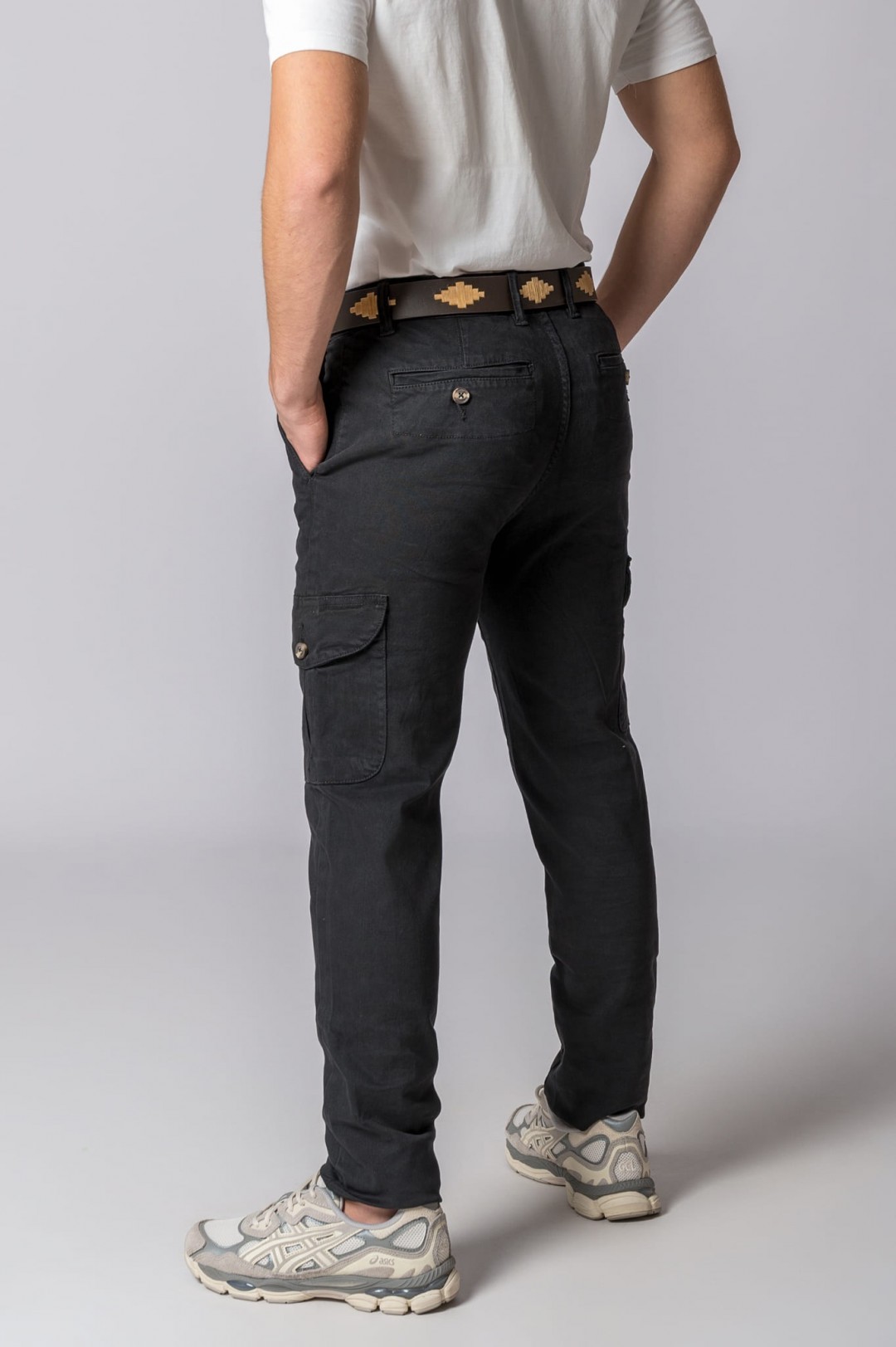 PANTALONI CARGO NERI
