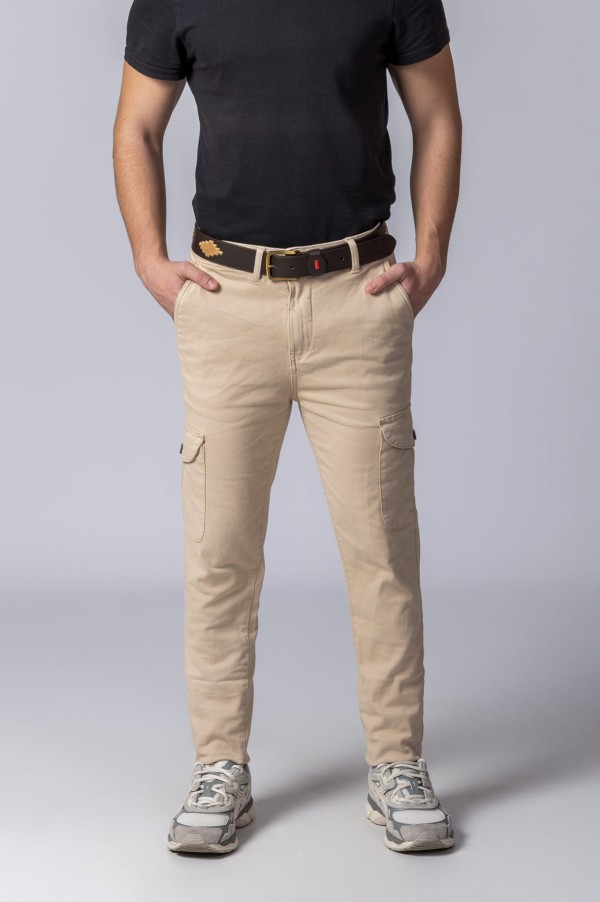 PANTALONI CARGO BEIGE 2