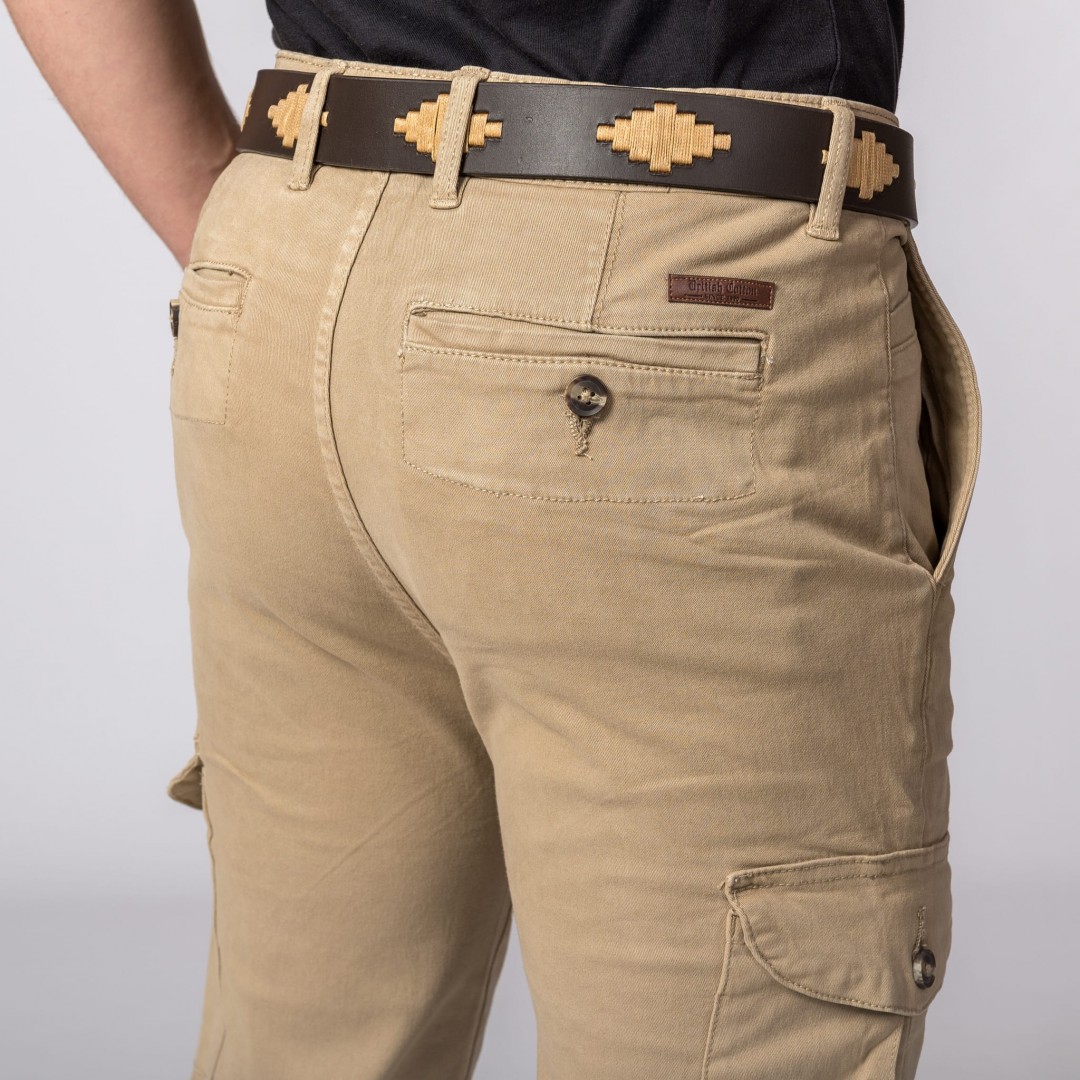 PANTALON CARGO CAMEL
