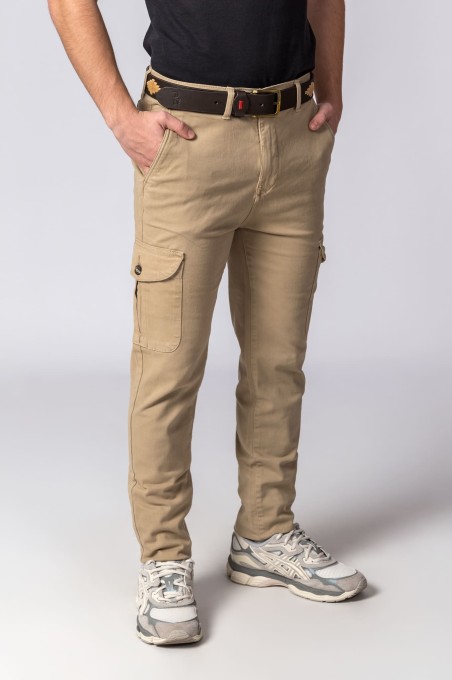 CAMEL CARGO PANTS