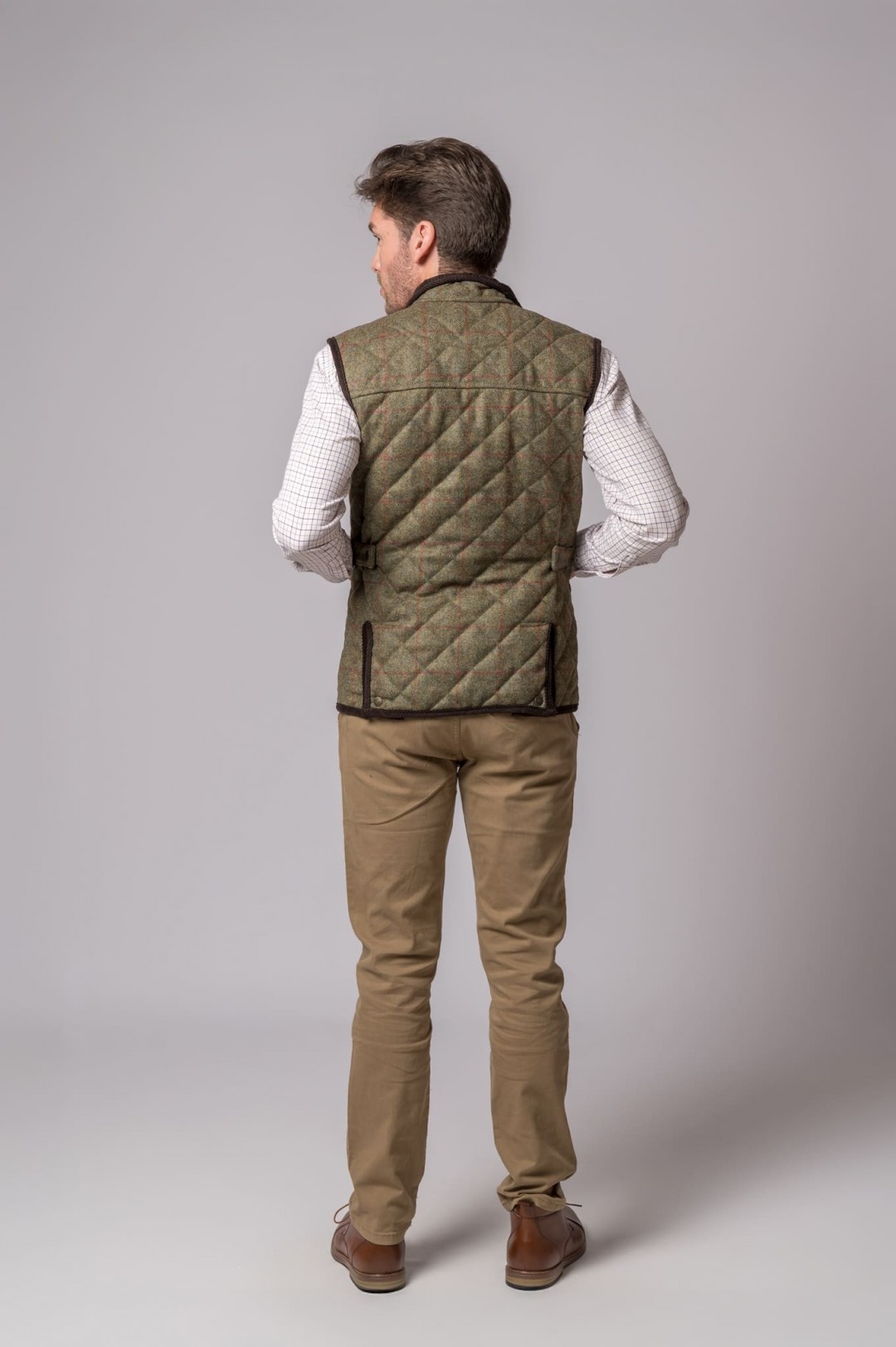 COLETE DE TWEED VERDE