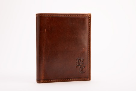 LEATHER CARD HOLDER WALLET BC HAZELNUT