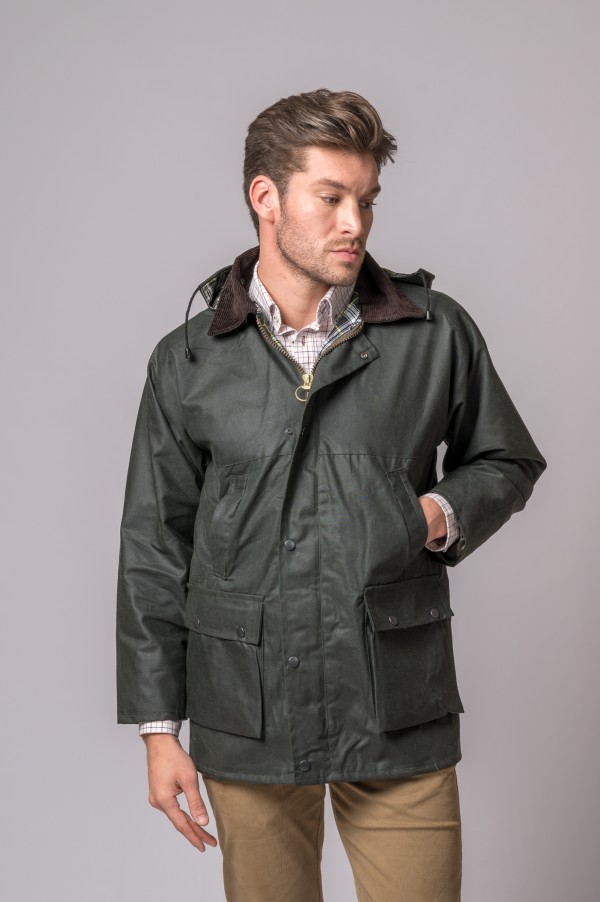 Chaqueta Encerada Exeter Verde