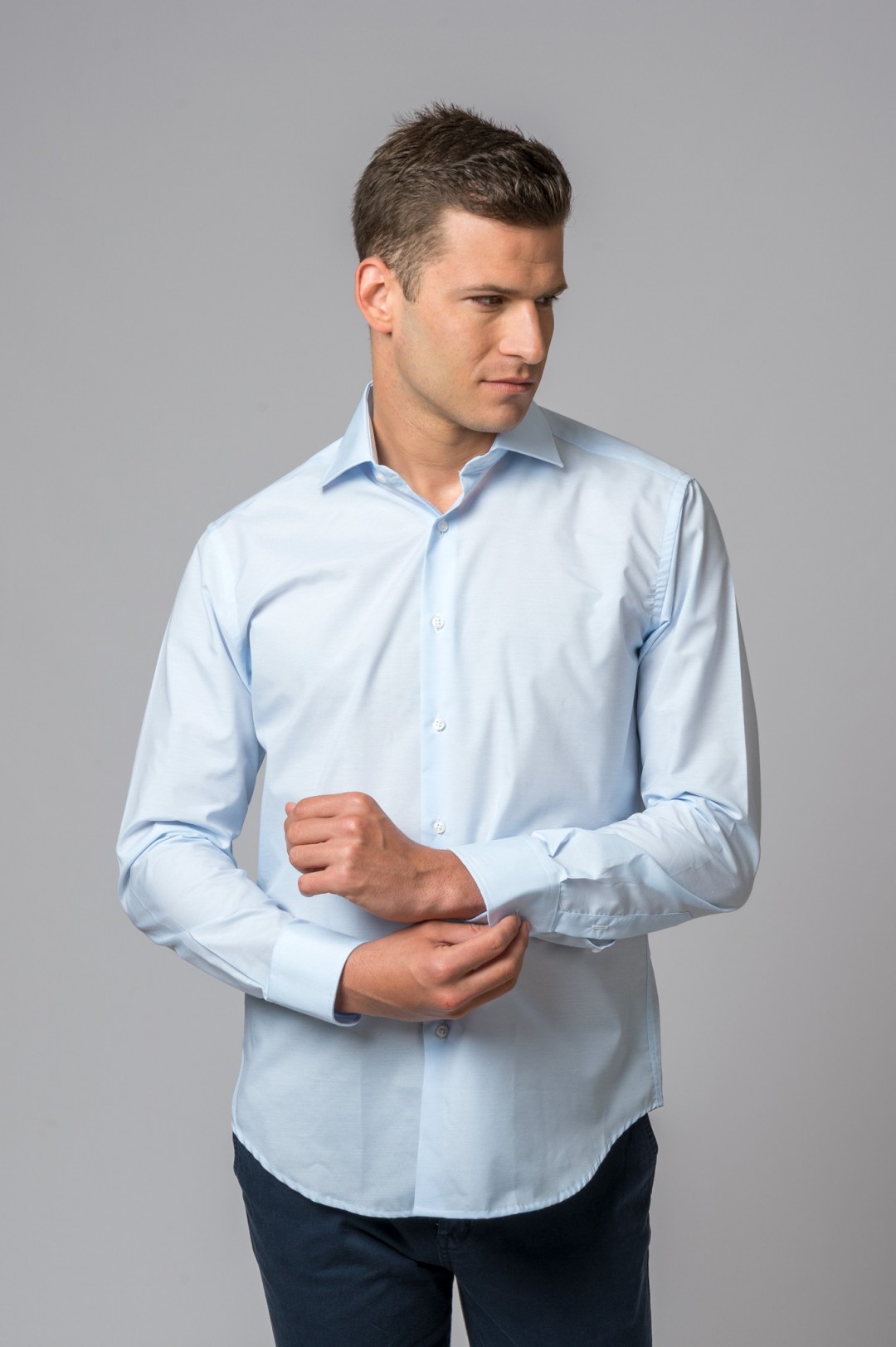 CAMISA VESTIR CELESTE