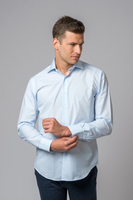CAMISA VESTIR CELESTE