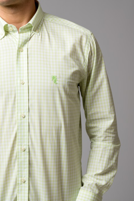 CAMISA CUADROS VERDE LIMA