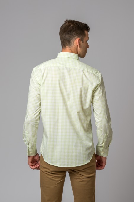 CAMISA XADREZ VERDE-LIMÃO