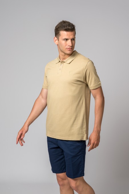 BRITISH CAMEL POLO SHIRT