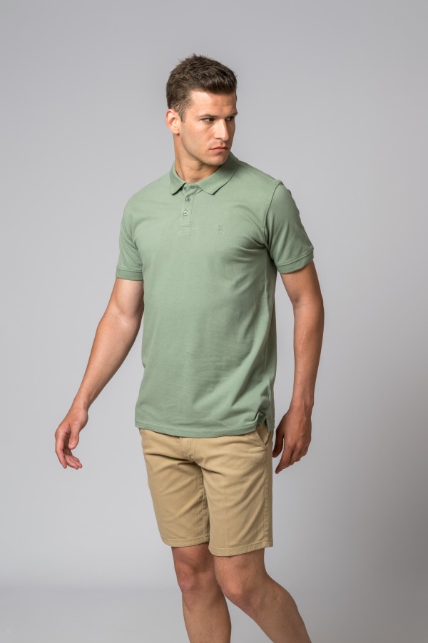 PÓLO BRITÂNICO VERDE CAQUI CLARO 2