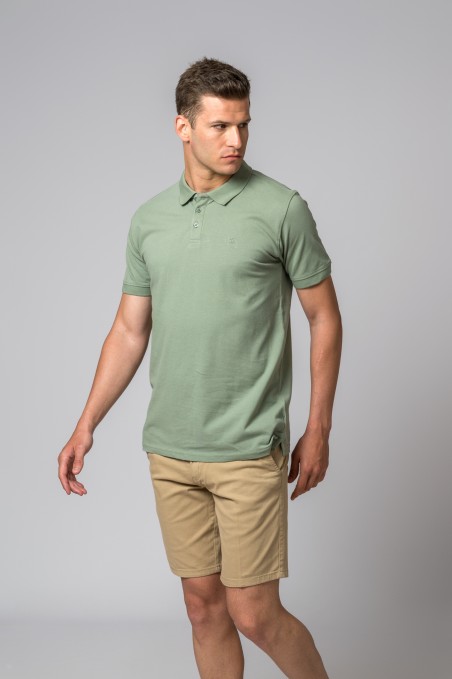 POLO BRITANNIQUE VERT KAKI CLAIR
