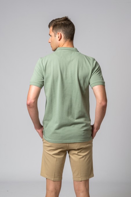 POLO BRITANNIQUE VERT KAKI CLAIR