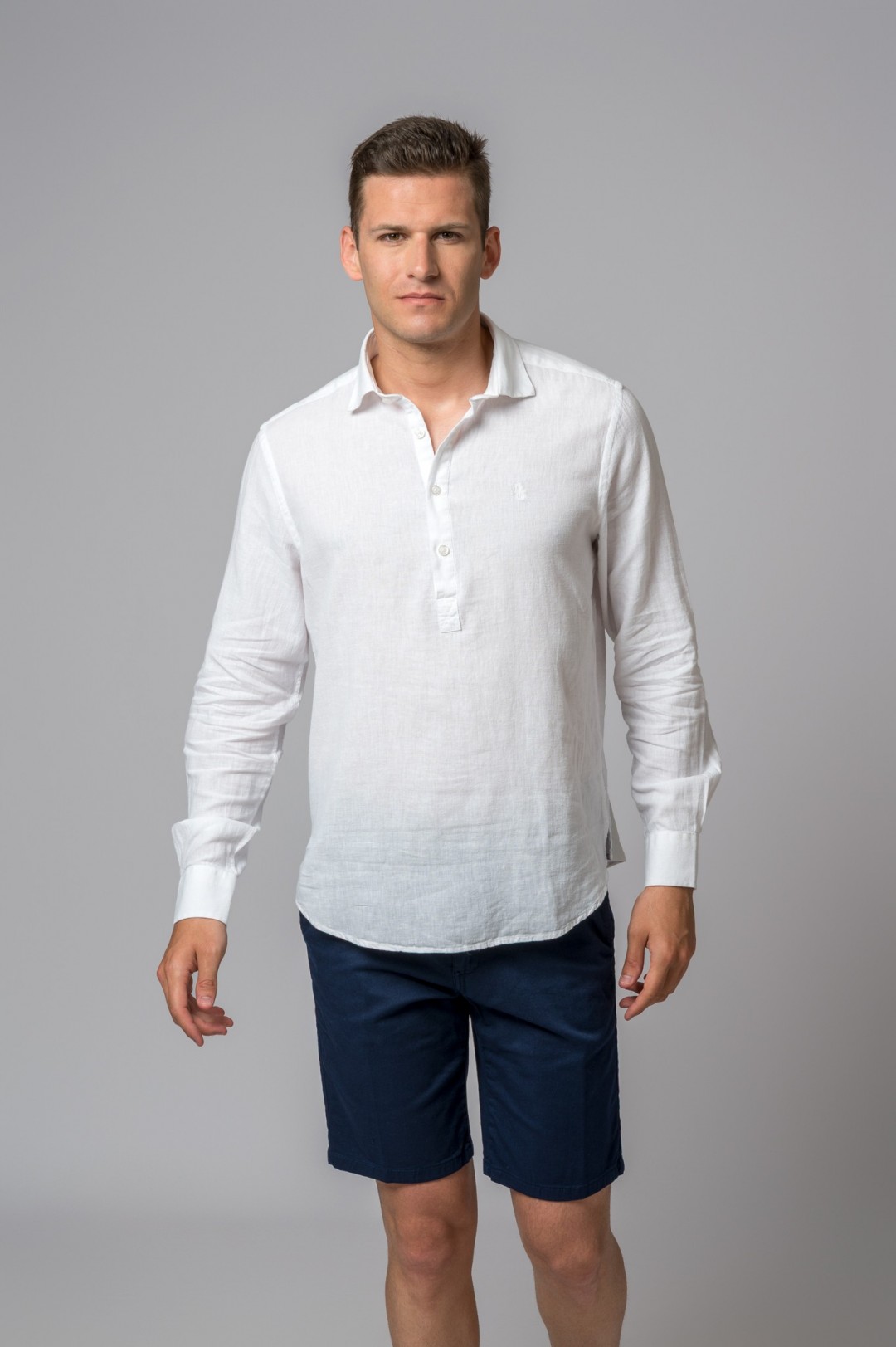 CAMISA POLERA BLANCA BRITISH