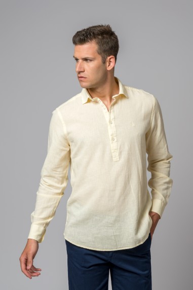 CAMISA POLERA AMARILLA BRITISH