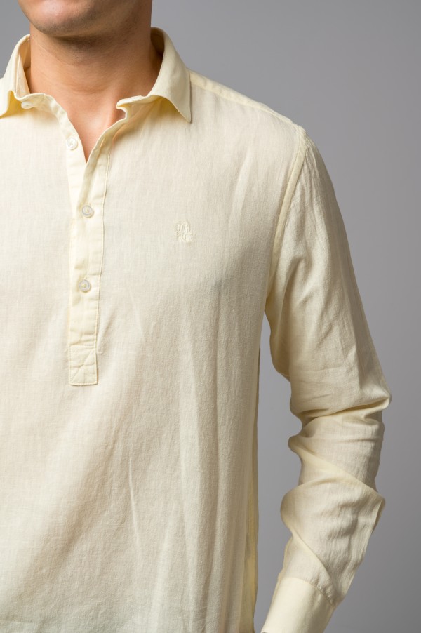 CAMISA POLERA AMARILLA BRITISH 2