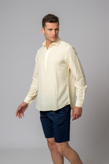 CAMISA POLERA AMARILLA BRITISH