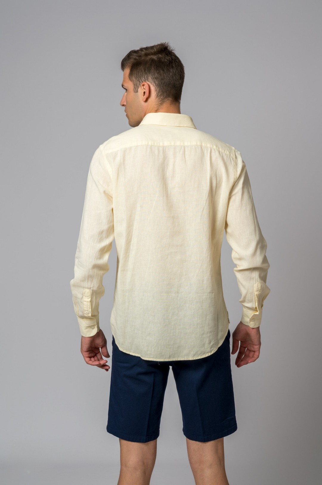 CAMISA POLERA AMARILLA BRITISH