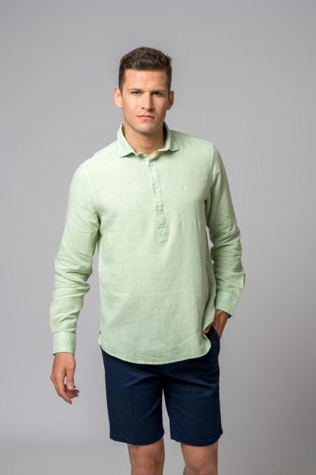 CAMISA POLERA VERDE AGUA BRITISH
