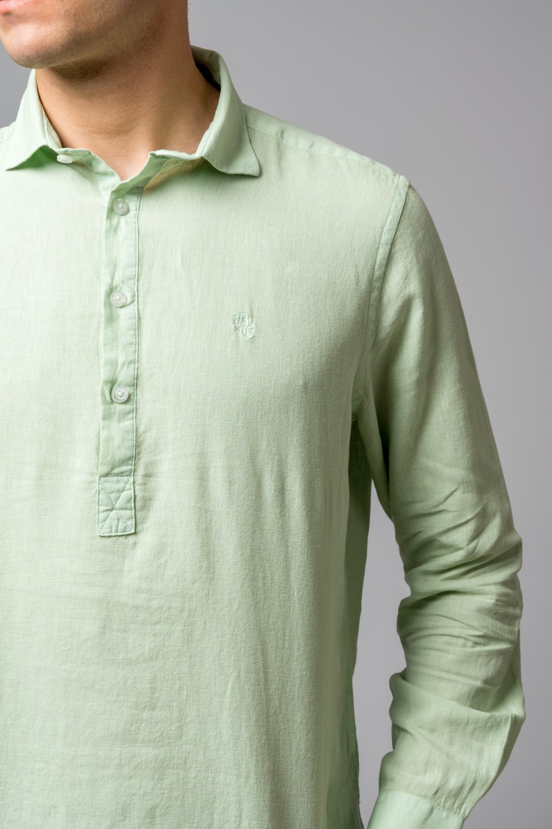 CAMISA POLERA VERDE AGUA BRITISH