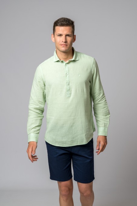 CAMISA POLERA VERDE AGUA BRITISH