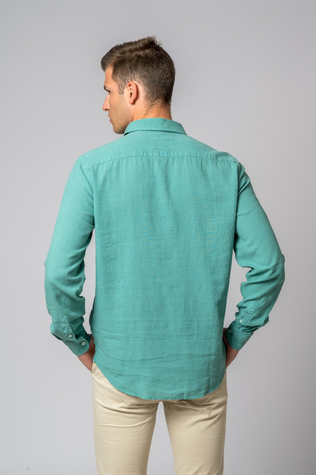 CAMISA POLERA TURQUESA BRITISH