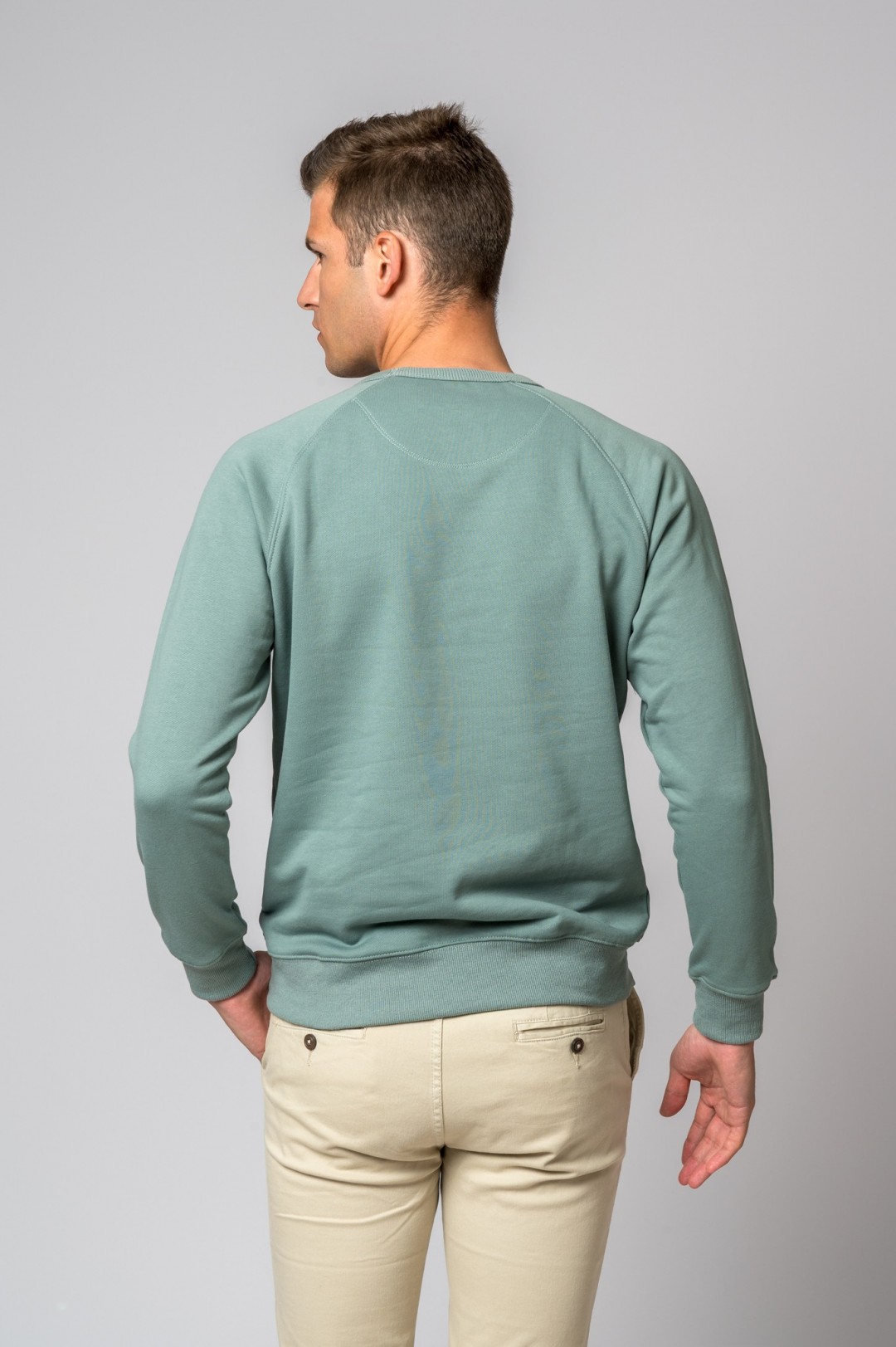 SUDADERA VESPA FELPA AZUL CLARO
