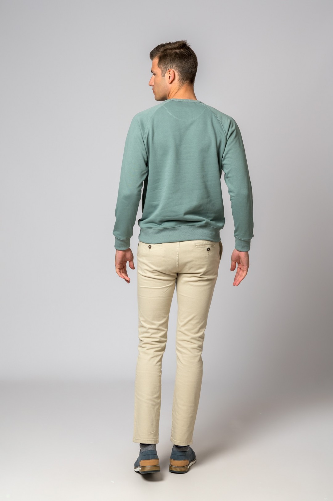SUDADERA VESPA FELPA AZUL CLARO