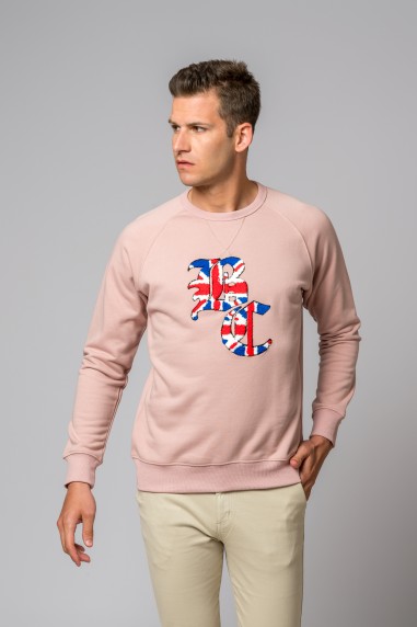 SUDADERA BC FELPA ROSADO