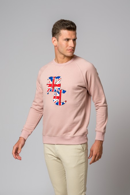 SWEAT-SHIRT BC PELUCHE ROSE