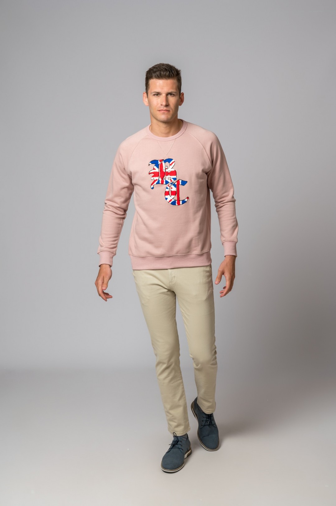 SWEAT-SHIRT BC PELUCHE ROSE