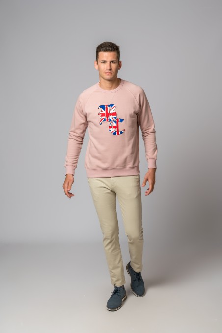 SUDADERA BC FELPA ROSADO