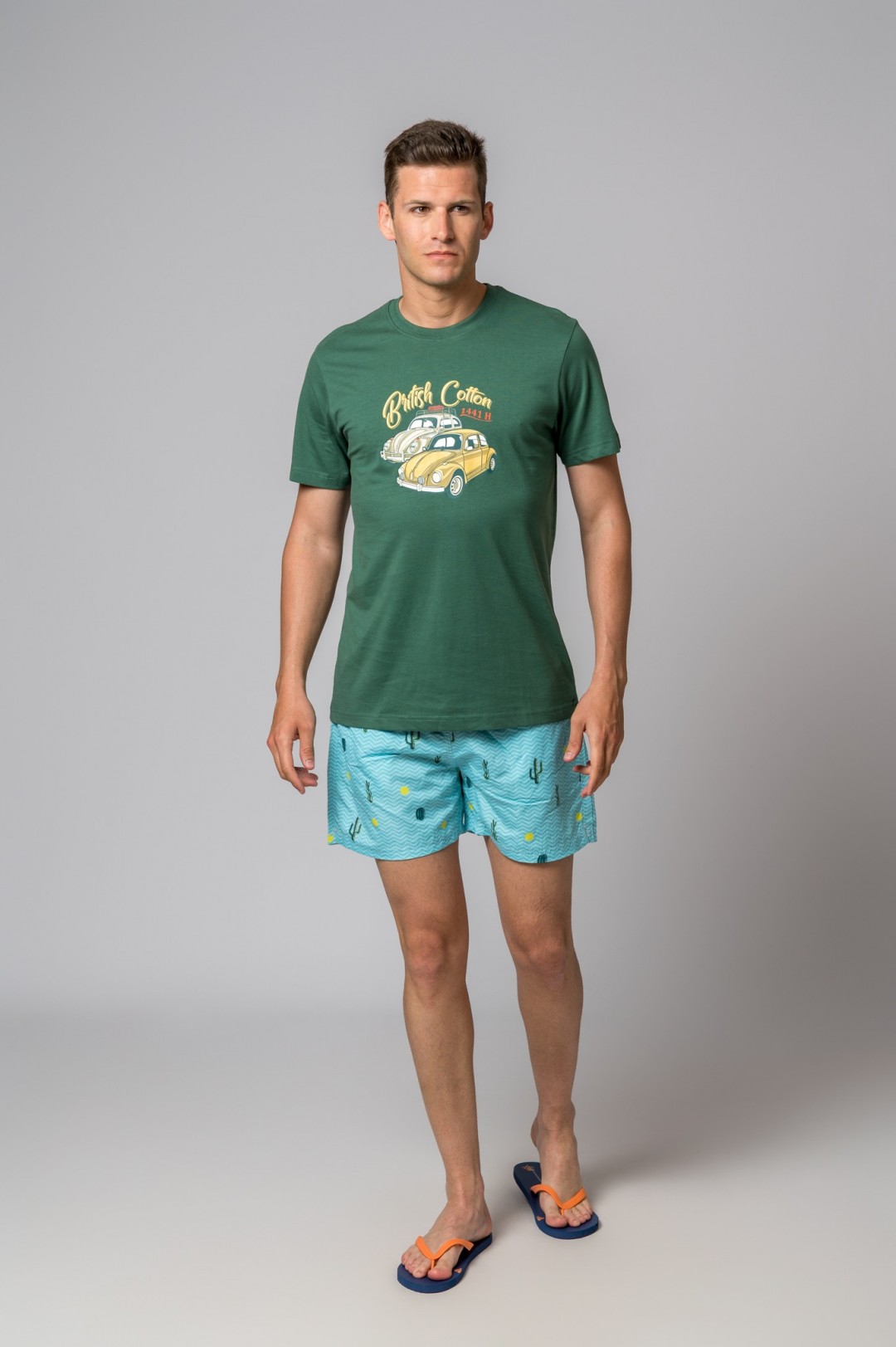 CAMISETA TWO CARS VERDE