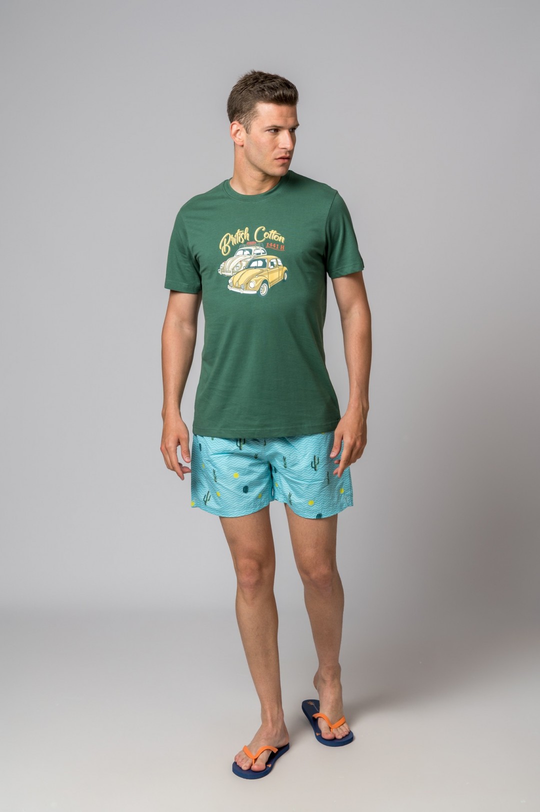 CAMISETA TWO CARS VERDE